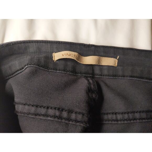 Vince 5 Pocket Skinny Jeans Charcoal Gray USA Made Tencel Cotton Size 26/27 - Picture 4 of 9
